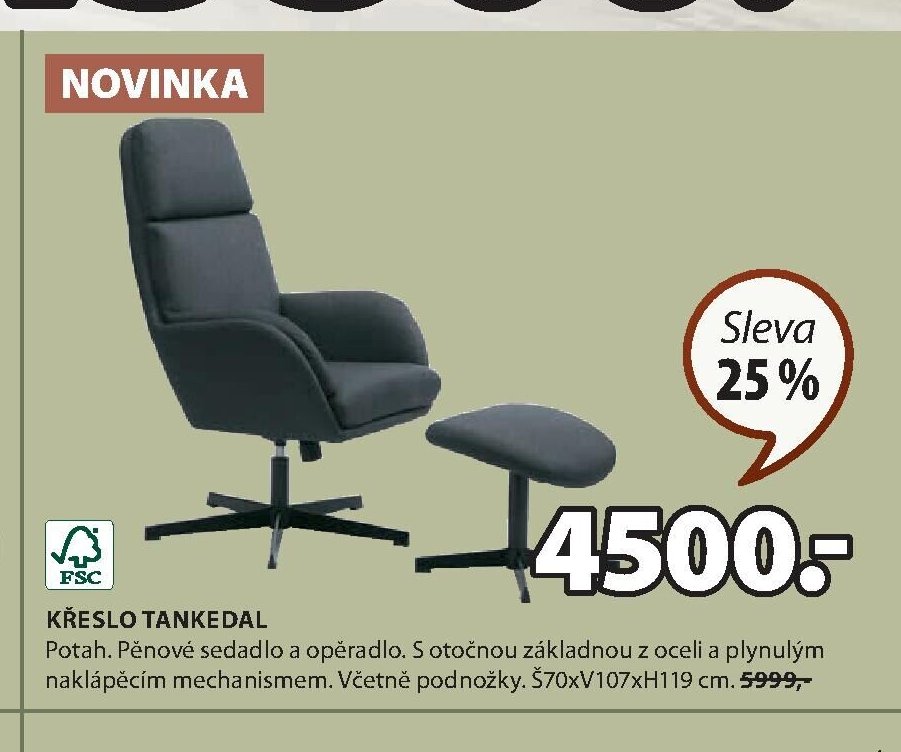KŘESLO TANKEDAL