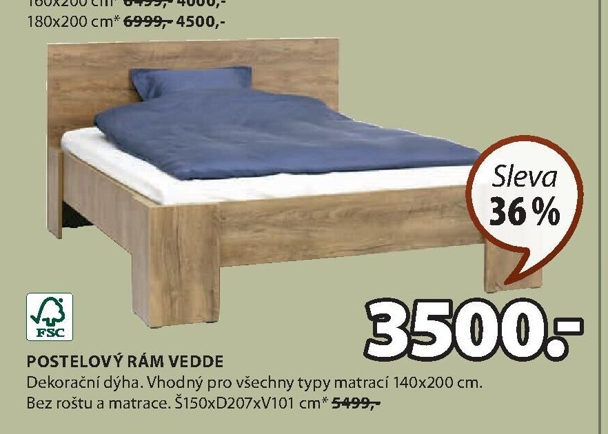 POSTELOVÝ RÁM VEDDE