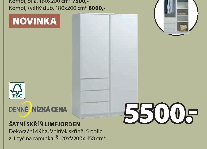 ŠATNÍ SKŘÍŇ LIMFJORDEN