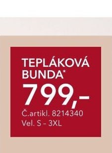 TEPLÁKOVÁ BUNDA
