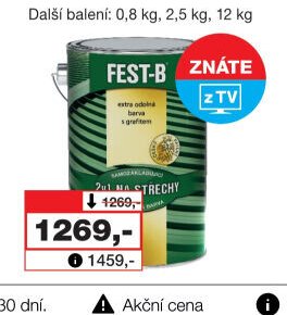 FEST-B 2v1 na střechy S2141 - Barvy a laky drogerie aktualniletaky.eu