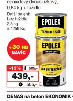 EPOLEX lak na dřevo S1300 - Barvy a laky drogerie aktualniletaky.eu