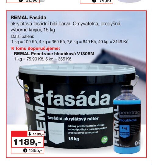 REMAL Fasáda, 15 kg