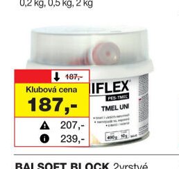 UNIFLEX PES-UNI univerzální polyesterový tmel, 0,5 Kg