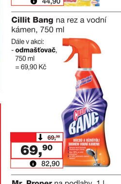 Cillit Bang na rez a vodní kámen, 750 ml