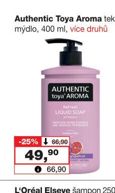Authentic Toya Aroma tekuté mýdlo, 400 ml, více druhů