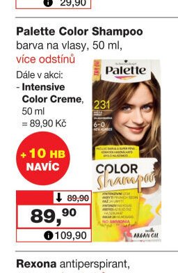 Palette Color Shampoo barva na vlasy, 50 ml, více odstínů