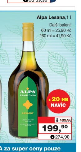 Alpa Lesana, 1 l
