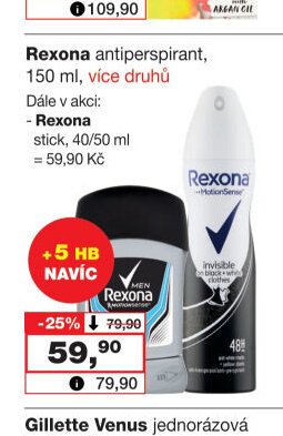 Rexona antiperspirant, 150 ml, více druhů