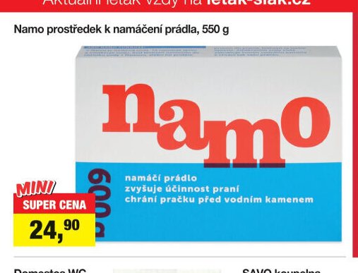Namo prostředek k namáčení prádla, 550 g