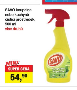 Savo koupelna nebo kuchyně čisticí prostředek, 500 ml