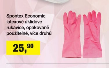 Spontex Economic latexové úklidové rukavice