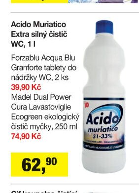 Acido Muriatico Extra silný čistič WC, 1 l