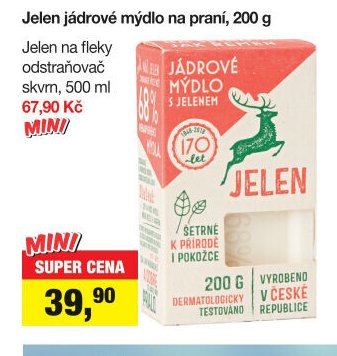 Jelen jádrové mýdlo na praní, 200 g