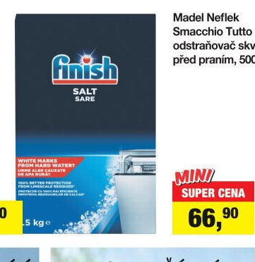 Finish sůl do myčky, 1,5 kg