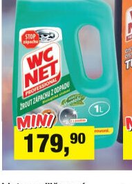WC NET s vůní mentolu žrout zápachu z odpadu, 1 l
