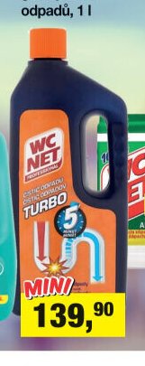 WC NET Turbo gelový čistič odpadů, 1 l