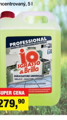 IO Sgrasso & Brilla, odmašťovač koncentrovaný, 5 l