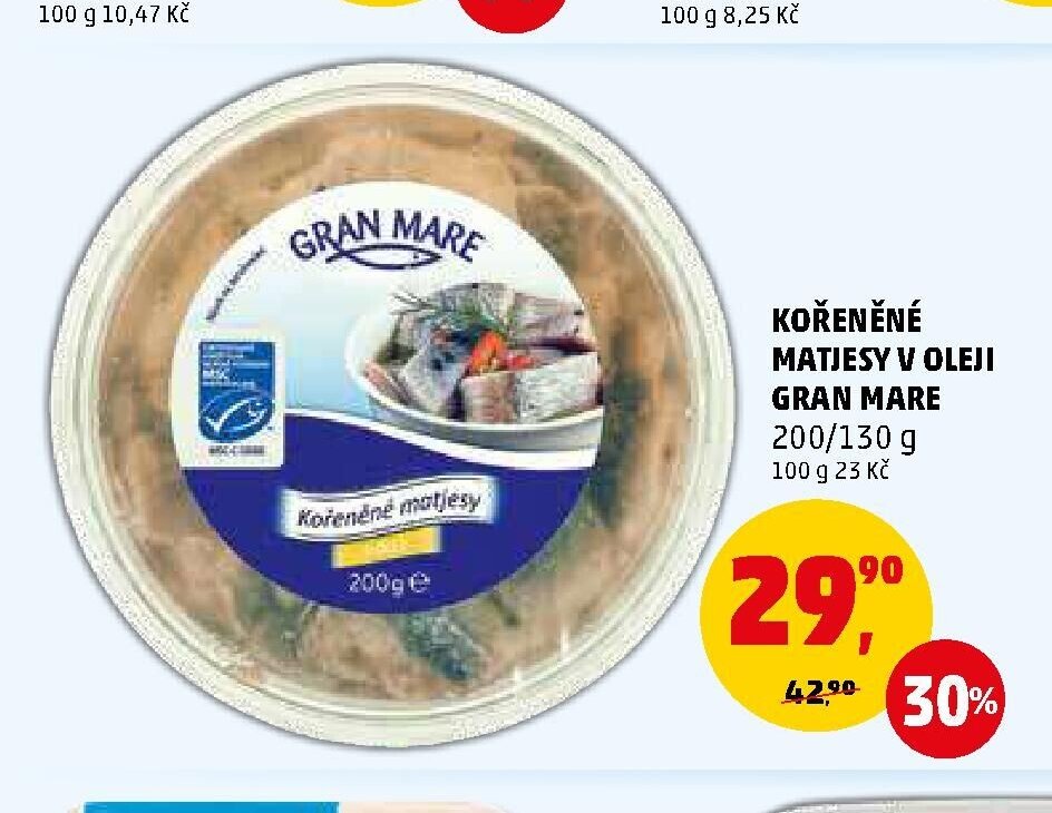 Kořeněné matjesy v oleji Gran Mare - Penny Market aktualniletaky.eu
