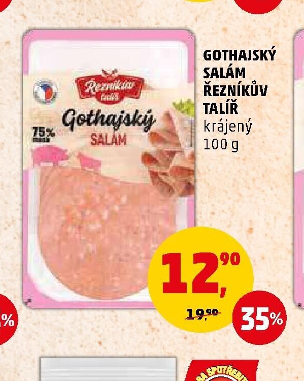 GOTHAJSKÝ SALÁM ŘEZNÍKŮV TALÍŘ krájený 100 g - Penny Market aktualniletaky.eu