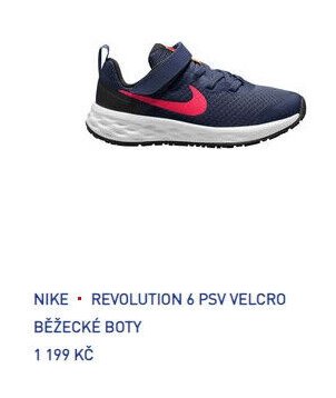 NIKE • REVOLUTION 6 PSV VELCRO BĚŽECKÉ BOTY - Intersport aktualniletaky.eu