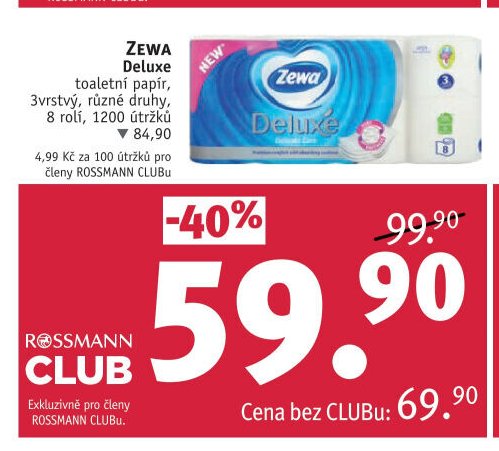 Zewa Deluxe toaletní papír