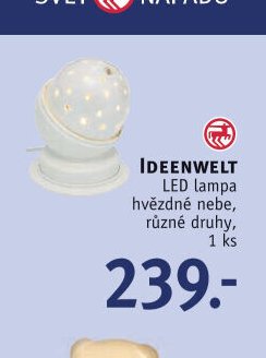 IDEENWELT LED lampa hvězdné nebe
