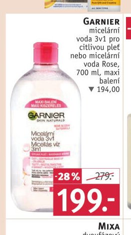 Garnier micelární voda 3v1