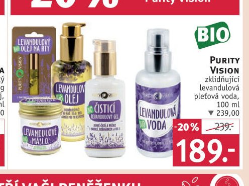 Purity Vision levandulová řada