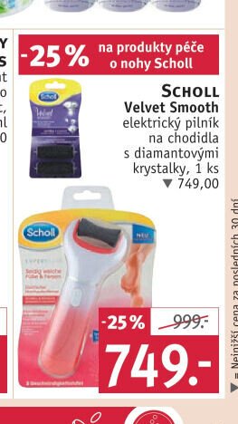 Scholl Velvet Smooth elektrický pilník