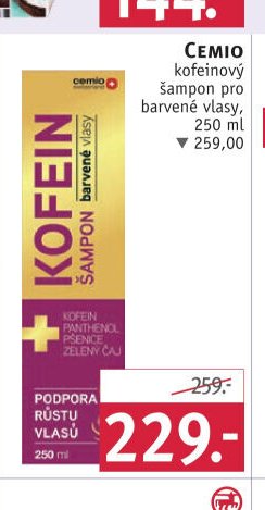Cemio kofeinový šampon