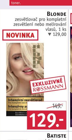 Blonde zesvětlovač