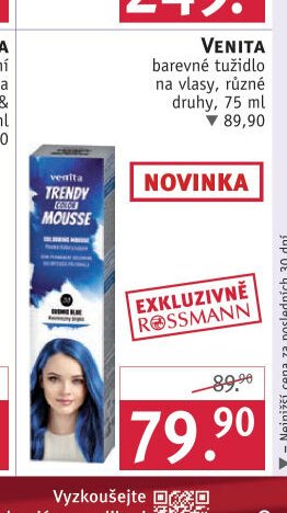 Venita barevné tužidlo