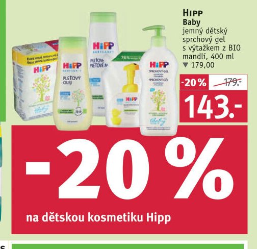 Hipp Baby jemný dětský sprchový gel