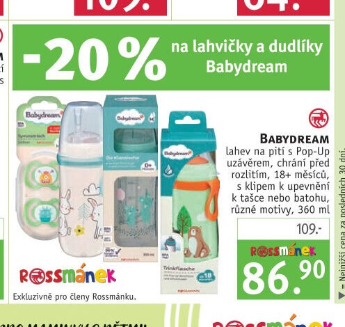 Babydream lahvičky a dudlíky