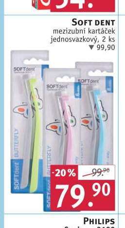Soft Dent mezizubní kartáček, 2 ks