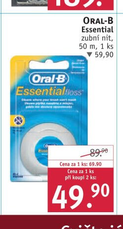 Oral-B Essential zubní nit, 50 m