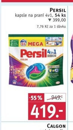 PERSIL kapsle na praní 4v1, 54 ks