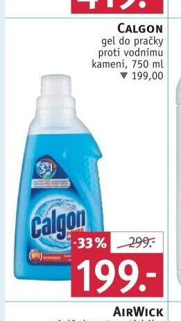 CALGON gel do pračky proti vodnímu kameni, 750 ml