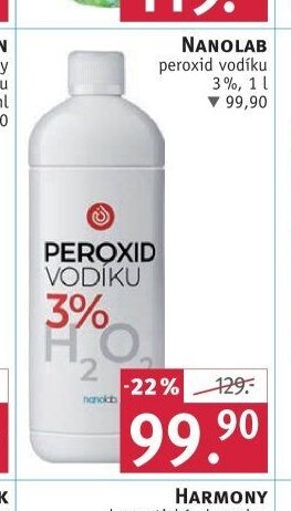 NANOLAB peroxid vodíku 3%, 1 l
