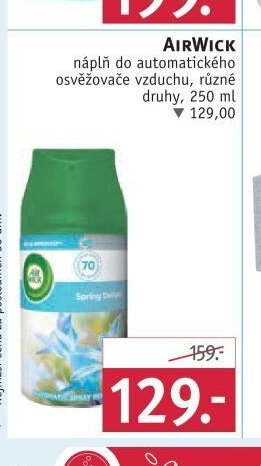 AIRWICK náplň do automatického osvěžovače vzduchu, různé druhy, 250 ml