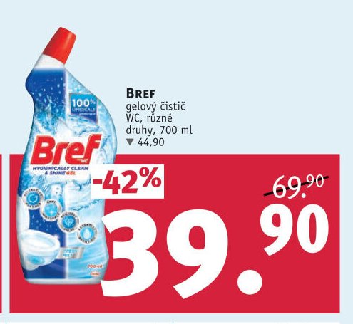 BREF gelový čistič WC