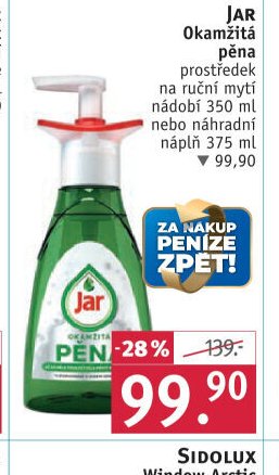 JAR Okamžitá pěna