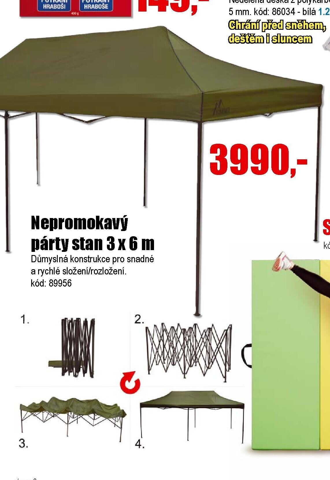 Nepromokavý párty stan 3 x 6 m - EVA.cz aktualniletaky.eu