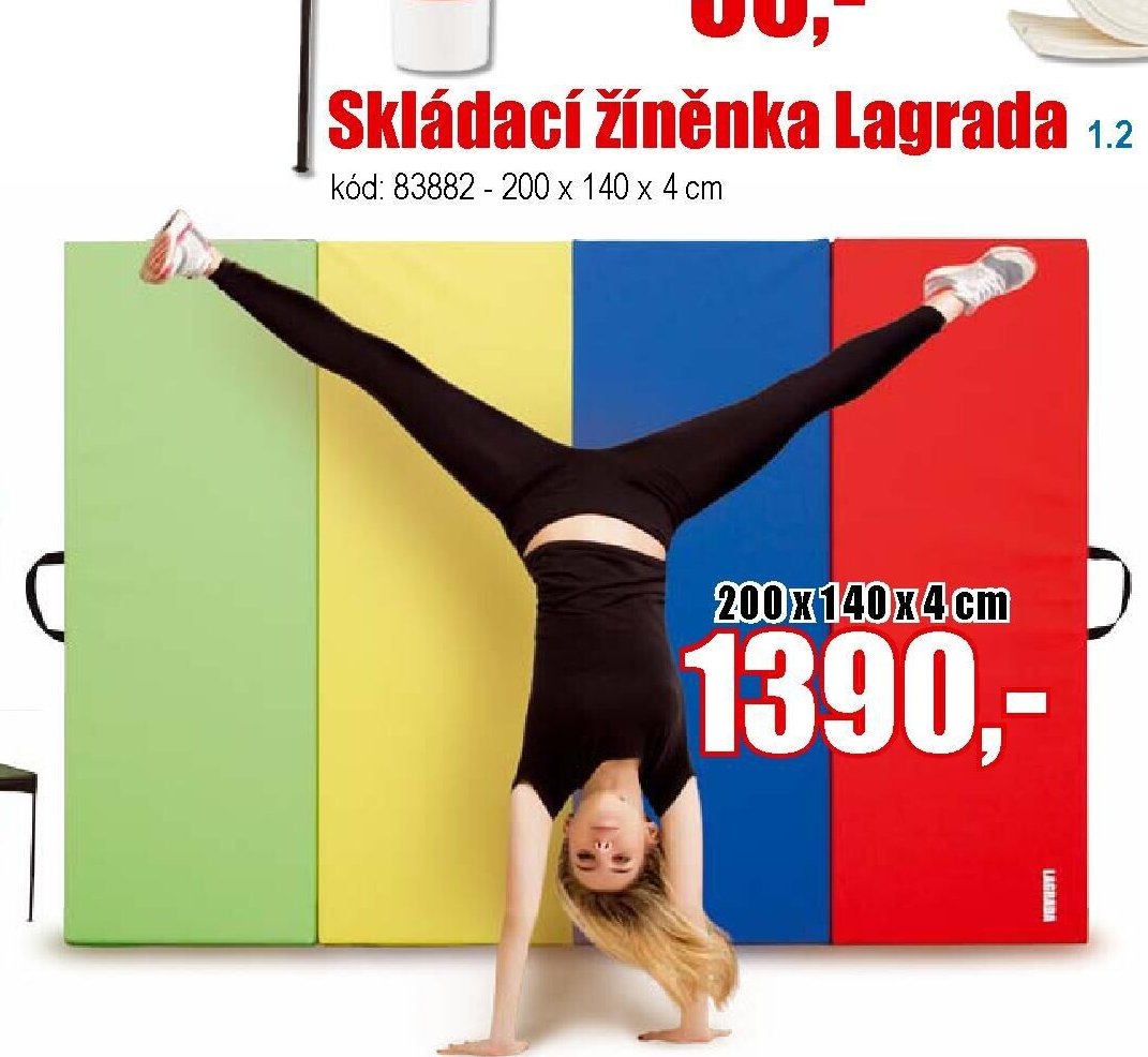 Skládací žíněnka Lagrada 200 x 140 x 4 cm - EVA.cz aktualniletaky.eu