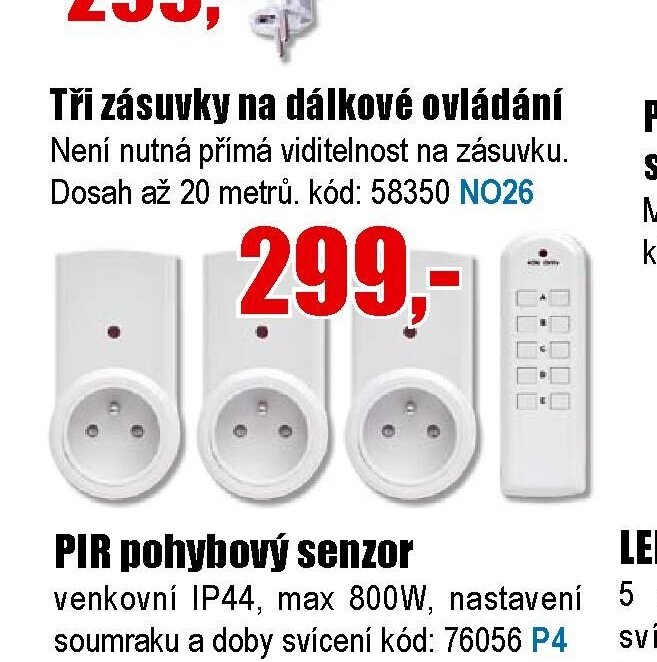 Tři zásuvky na dálkové ovládání - EVA.cz aktualniletaky.eu