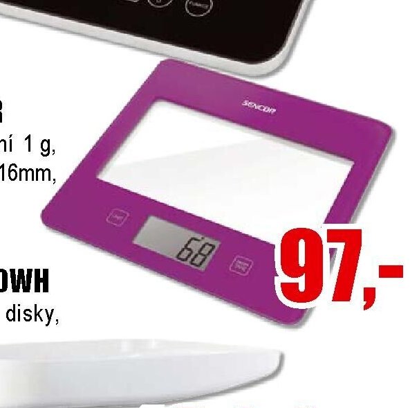 Skleněná kuchyňská váha SENCOR - EVA.cz aktualniletaky.eu