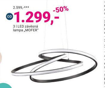 3 | LED závěsná lampa „MOFER“