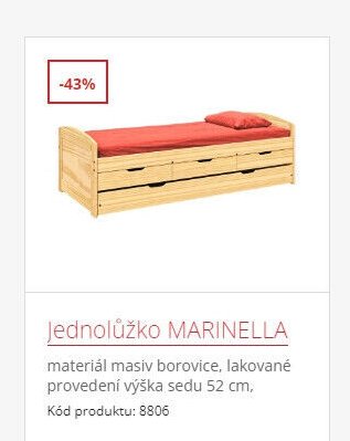 Jednolůžko MARINELLA