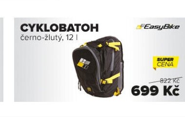 CYKLOBATOH černo-žlutý, 12 l